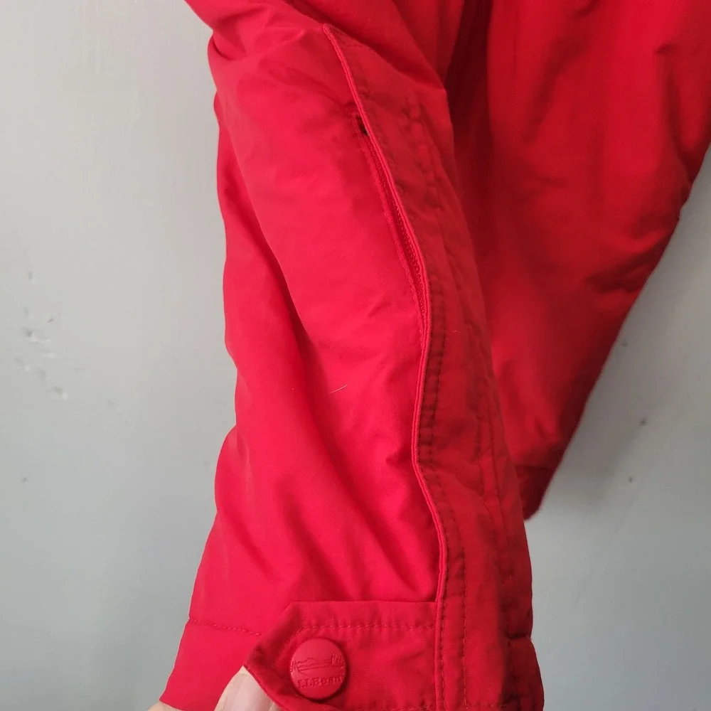 LL Bean Toddler Red Thinsulate Snow Bib Overalls Sz 4T Zip Front & Legs Boy Girl